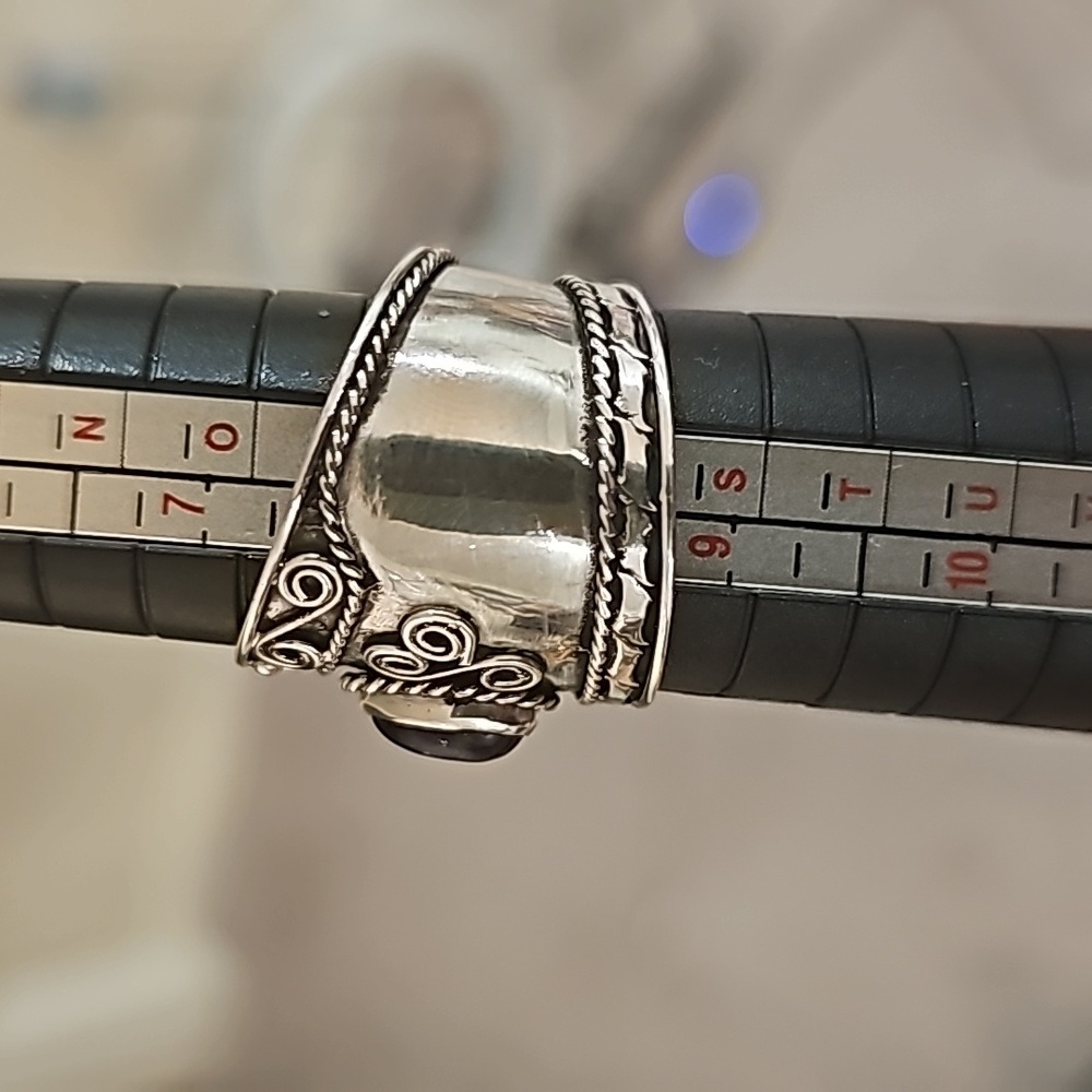 .925 silver and lapis ring. Size 10 - Picture 4 of 4